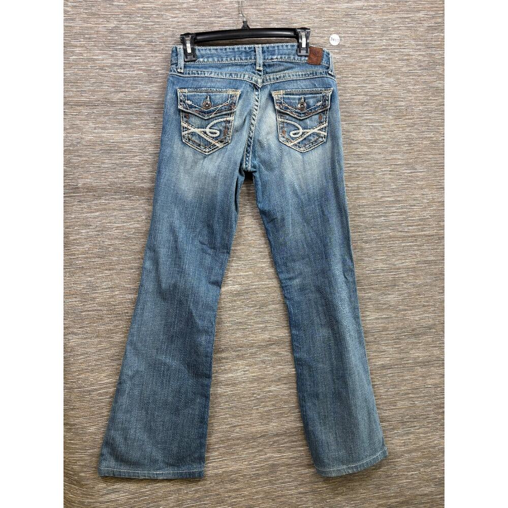 BKE Denim Stella Bootcut Jeans Womens Size 28 Blue Low Rise Denim Stretch - Picture 2 of 8